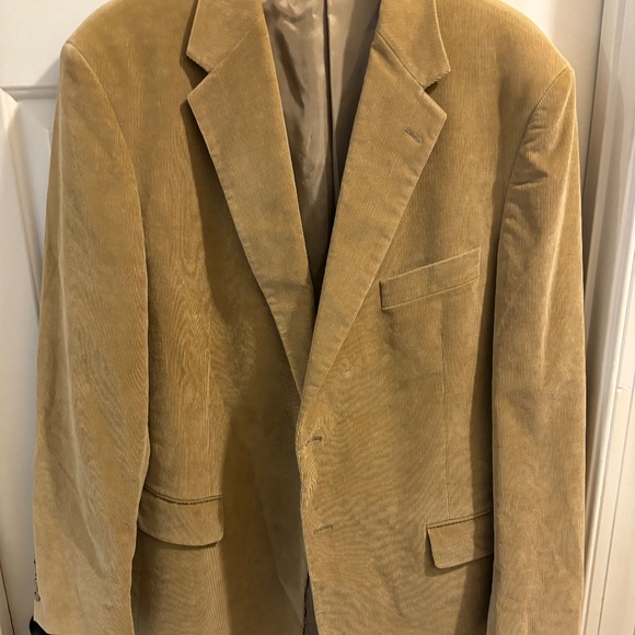 Men's Evan-Piccone Corduroy Beige Sport Coat Size 44L